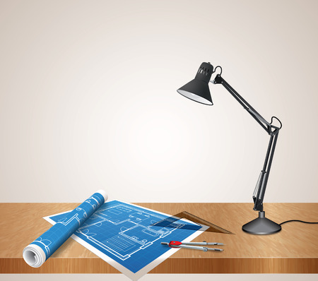 architect deskのイラスト素材