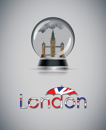 London snow globeのイラスト素材