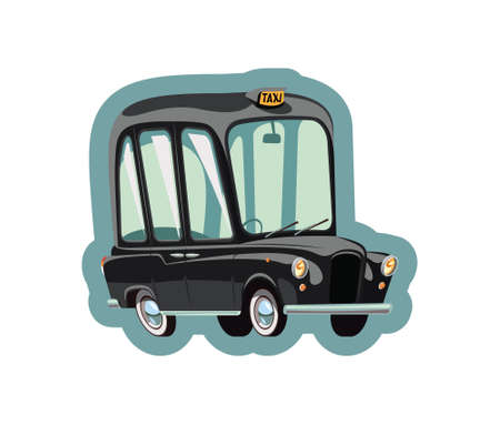 London old taxi cabのイラスト素材