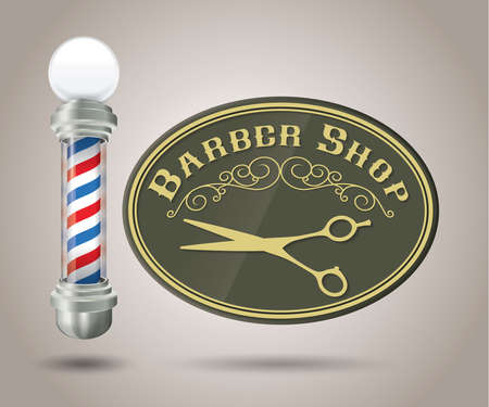 Barber shop signのイラスト素材