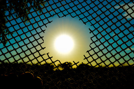 trapped the sunの写真素材