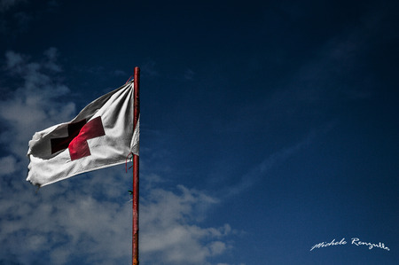 flag of the red crossのeditorial素材