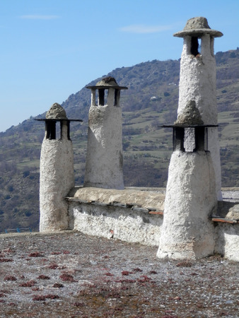 Alpujarra Chimneys, Andaluciaの写真素材