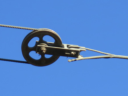 small Railway overhead electric line Tension wheel