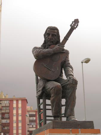 Monument to Flamenco singer in La Linea de Concepcion, Spainのeditorial素材