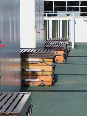 Rescue equipment on Sandbanks Chain link Ferry