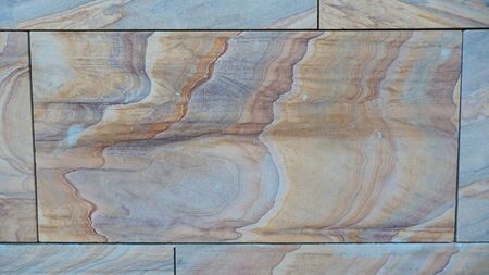 Closeup of Colorful rectangular Veined Stone Tile in Andalusian village