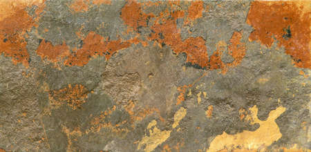Closeup of oxidized design on wall tiles in Andalusian village
