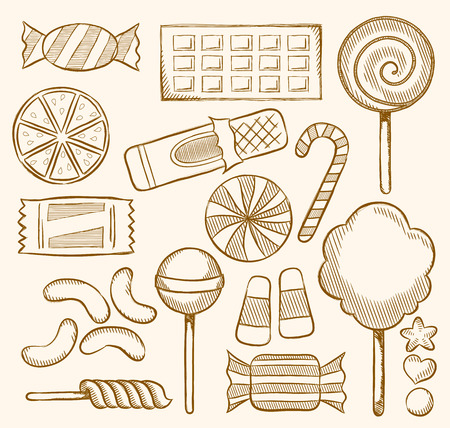 Candy, Sweets, Confectioneryのイラスト素材