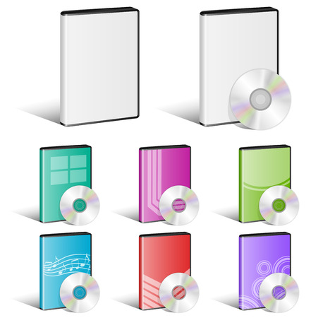 Software Disk, Video Disk, DVD, Cover Designs, CDのイラスト素材