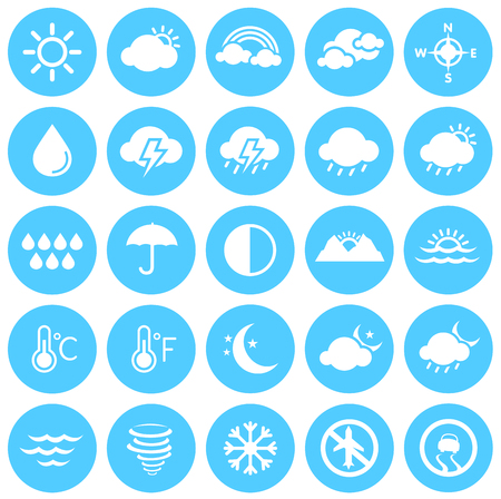 Weather Icons, Climate, Weather Forecast, Seasonsのイラスト素材