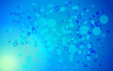 Gradient blue background with bubbleのイラスト素材