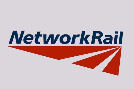 London / United Kingdom - April 2nd 2019 : Network Rail Infrastructure Limited logoのeditorial素材