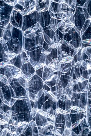 Extreme macro image of expanded polyethylene foam sheet