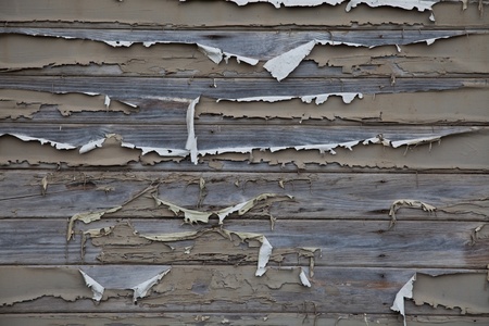 Flaking painted woodの写真素材
