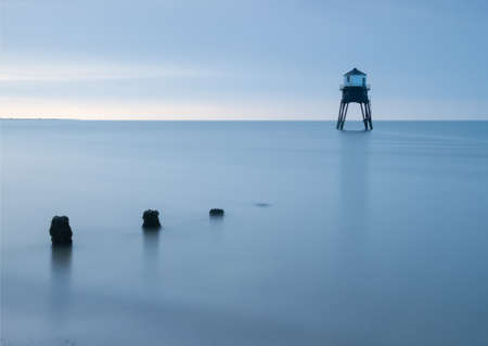 Dovercourt Lighthouse, very early in the morning.の写真素材