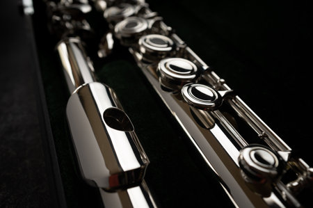 The sound of the flute is melodious and intoxicatingの写真素材