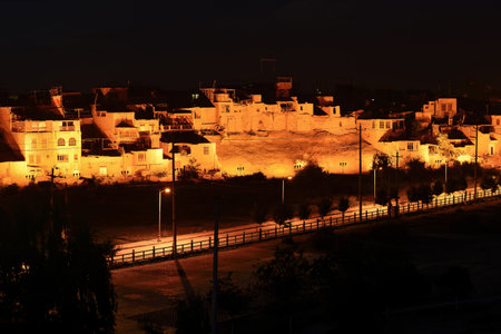 The Folk Houses on Hathpace in Kashgar, Xinjiang are very precious historical and cultural assets.の写真素材