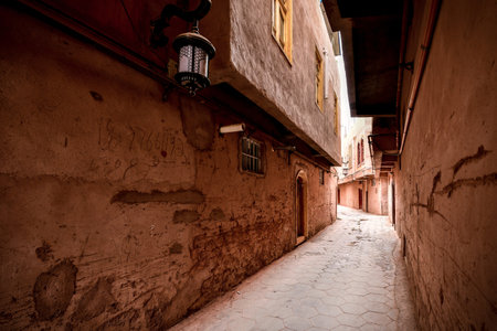 The centuries-old Kashgar Old Town is located in the center of Kashgar. It is a classic representative of Kashgar and Uyghur culture.の写真素材