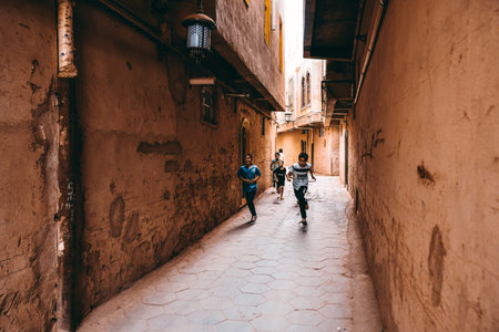 The centuries-old Kashgar Old Town is located in the center of Kashgar. It is a classic representative of Kashgar and Uyghur culture.の写真素材