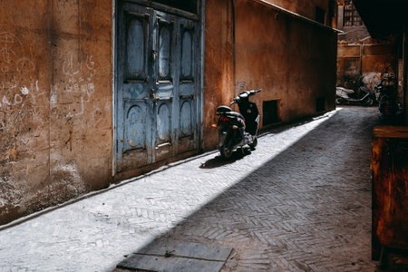 The centuries-old Kashgar Old Town is located in the center of Kashgar. It is a classic representative of Kashgar and Uyghur culture.の写真素材