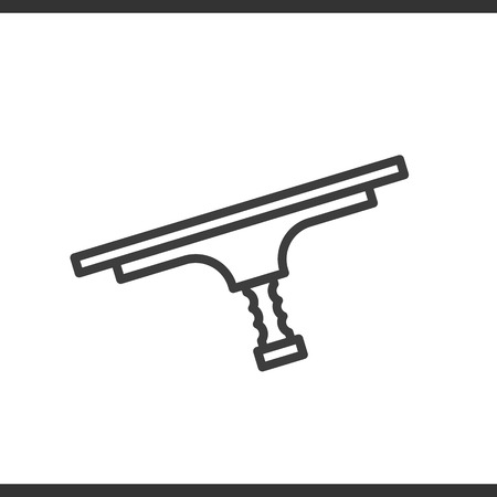 Tool for window cleaning linear icon. Thin line illustration. Vector isolated outline drawingのイラスト素材
