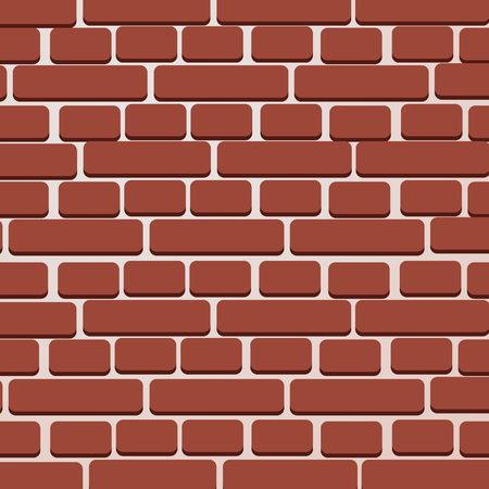 Red brick wall Vector illustration background - texture illustration.のイラスト素材