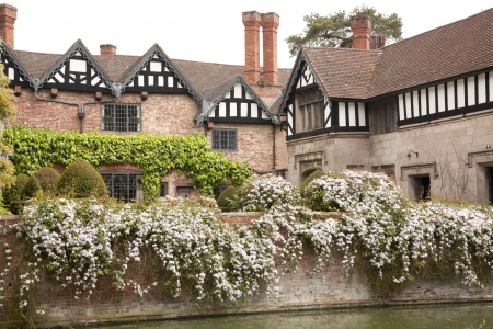 English Moated Manor House - Baddesley Clintonのeditorial素材