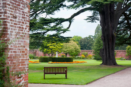 English Formal Garden Viewのeditorial素材