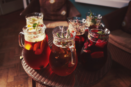 Jugs of Summer Punchの写真素材