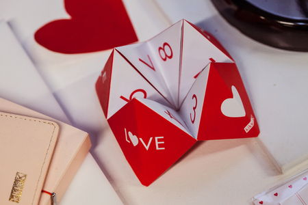 Romantic Puzzle for Valentines Dayの写真素材