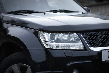 Front of the carの写真素材