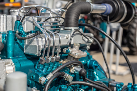 new tractor engine separately. industrial machine photo.の写真素材