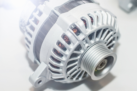 Power generator on the table. Car part engineering.の写真素材
