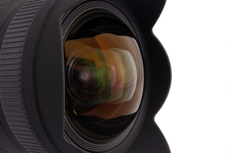 wide lens isolatedの写真素材