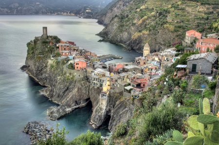 Cinque Terre, Vernazza village, Italyのeditorial素材