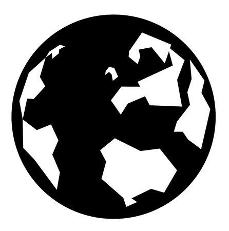 earth globe illustration doodle の写真素材