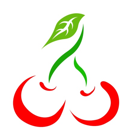 cherry abstract symbol