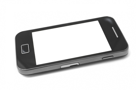 Smart Phone isolated on white background の写真素材
