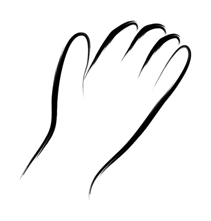 helping hand vector sketch illustration のイラスト素材