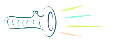 classic flash light lanternのイラスト素材