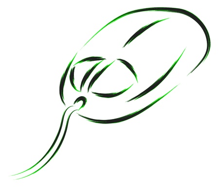 computer mouse  sketch illustrationのイラスト素材