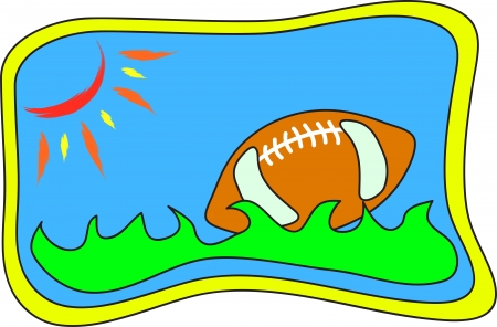 american football illustration のイラスト素材
