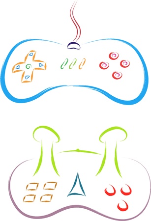 joystick for computer games のイラスト素材