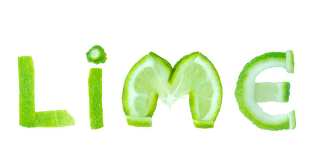 lime wordの写真素材