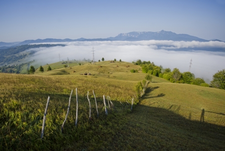 Summer landscape in Romania の写真素材