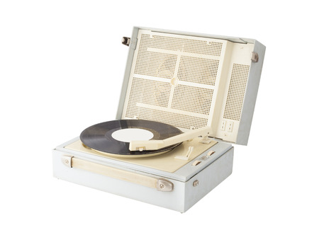 retro vinyl record playerの写真素材