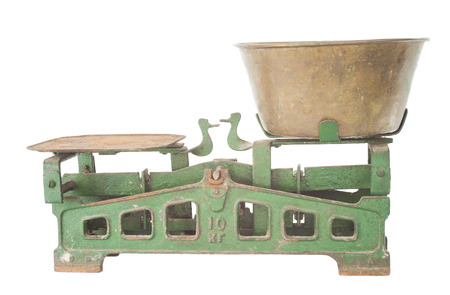 Old balance scaleの写真素材