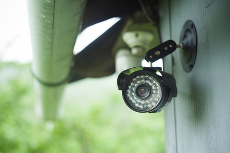 surveillance camera on a house