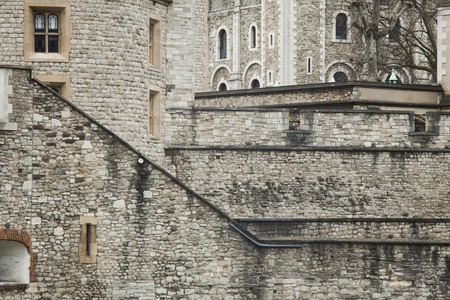 walls of Tower of London famous landmarkの写真素材